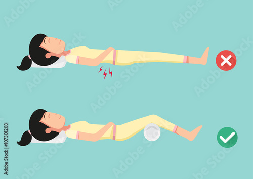 Best and worst positions for sleeping, illustration
