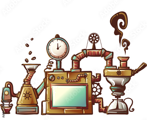 Steampunk Coffee Maker