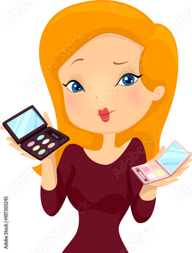 Girl Make Up Palette Choice