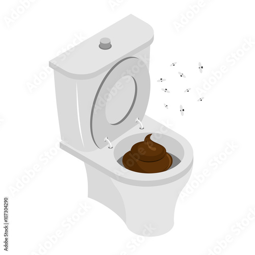 Colored toilet. Colored accessory for WS