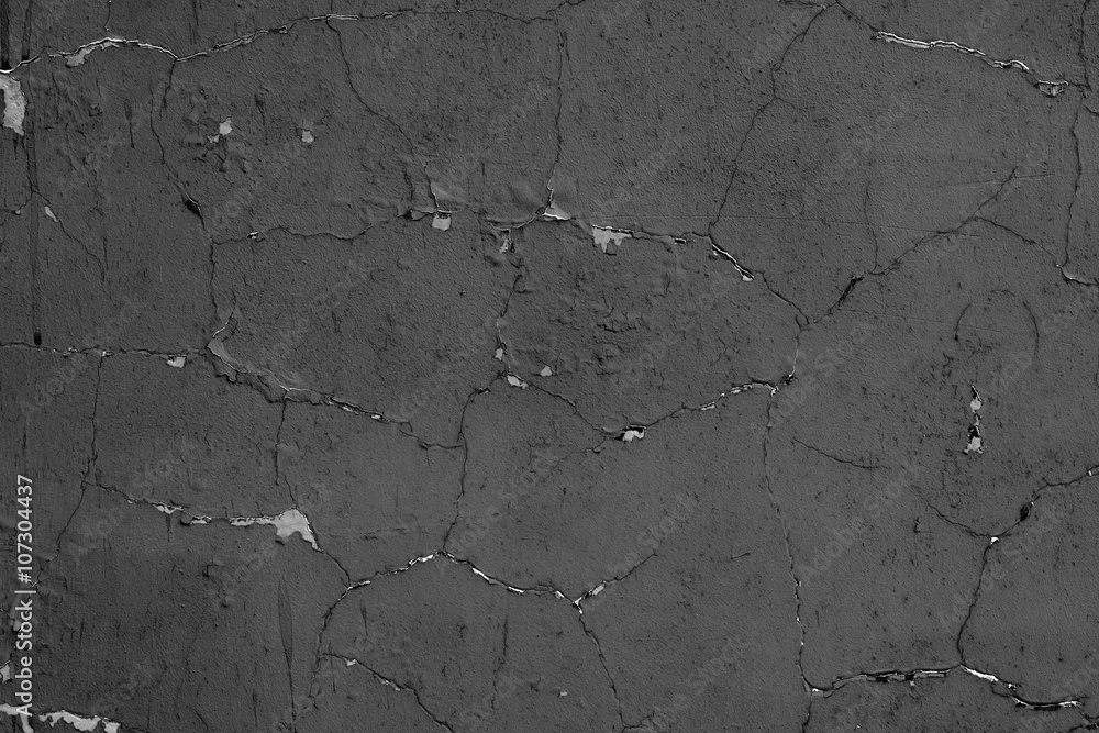 Obraz premium Wall fragment with attritions and cracks