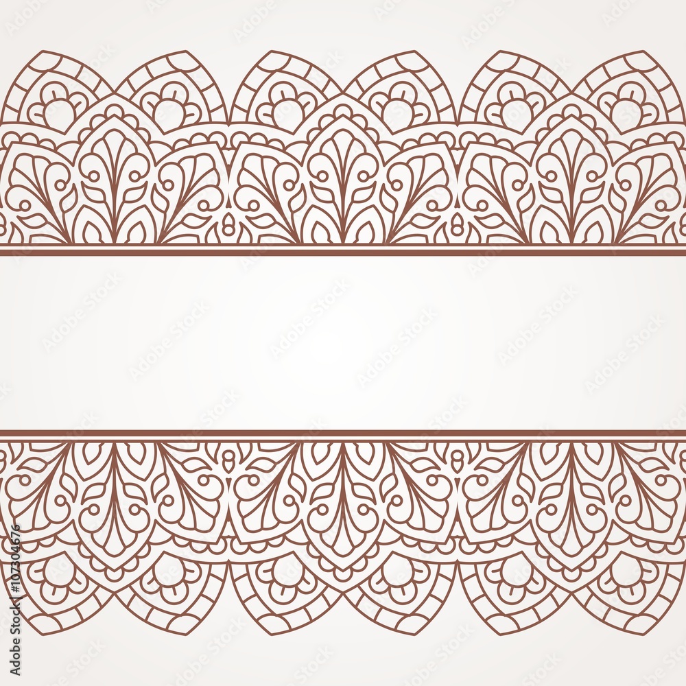 Oriental pattern with mandala.. Oriental pattern with mandala..