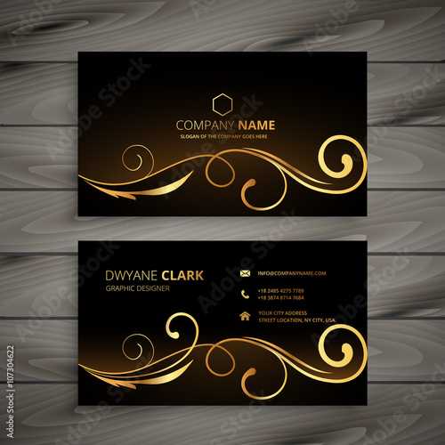 premium floral business card