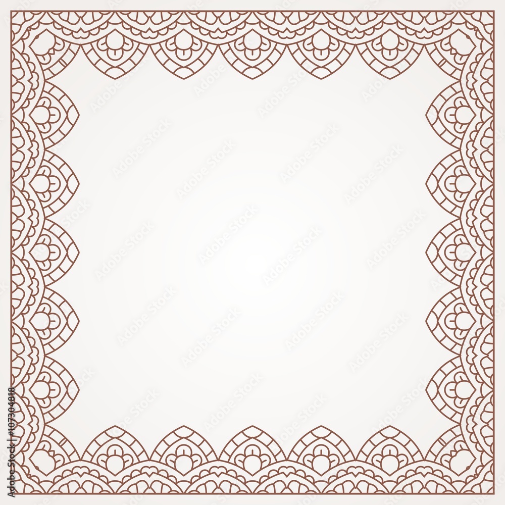 Oriental pattern with mandala.. Oriental pattern with mandala..