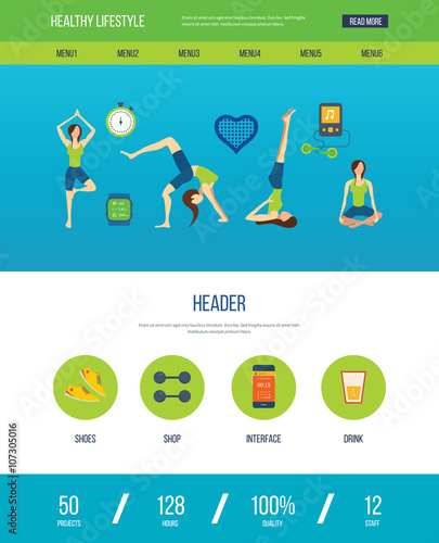 Concept of healthy lifestyle, fitness and physical activity. Yoga classes