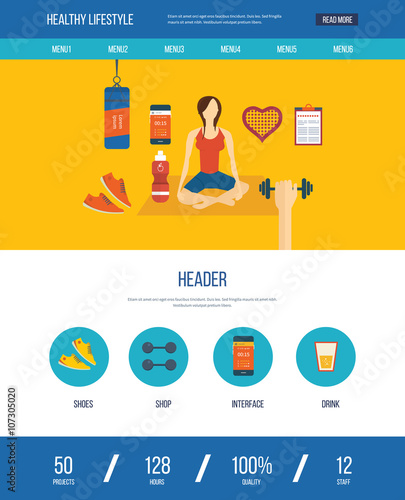 Concept of healthy lifestyle, fitness and physical activity. Yoga classes