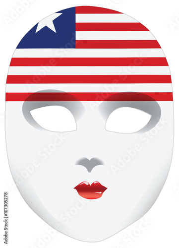 Bandana in the form of the national flag Liberia