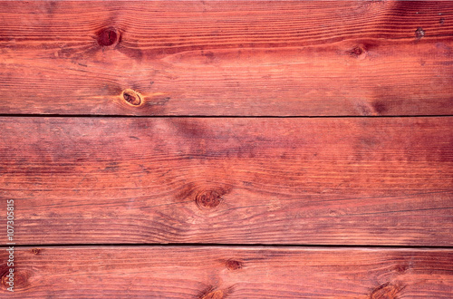 boards red wooden surface