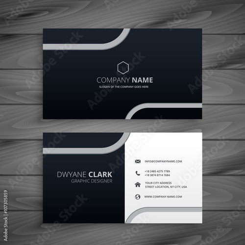 dark business card