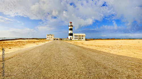 Road leading to a lighthouse