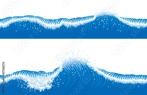 海の波