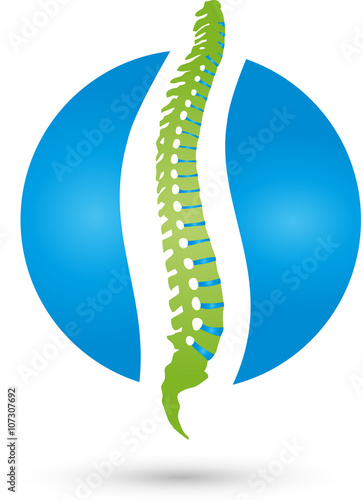Rücken, Wirbelsäule, Orthopädie, Massage Logo