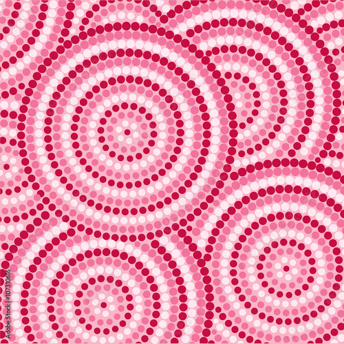 Abstract Aboriginal dot painting in vector format.