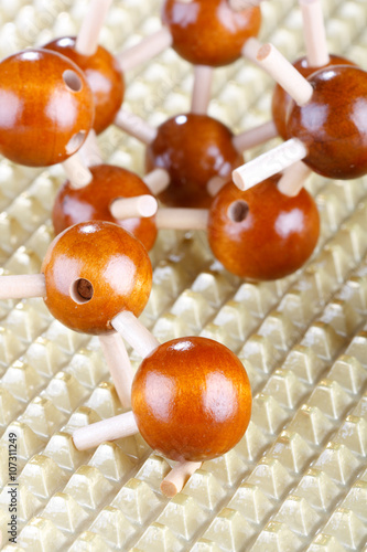 Wood molecular background