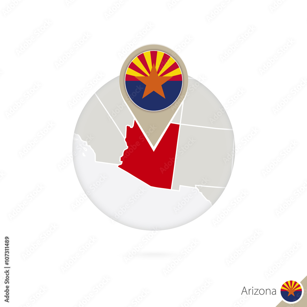 Arizona State Map Of Us