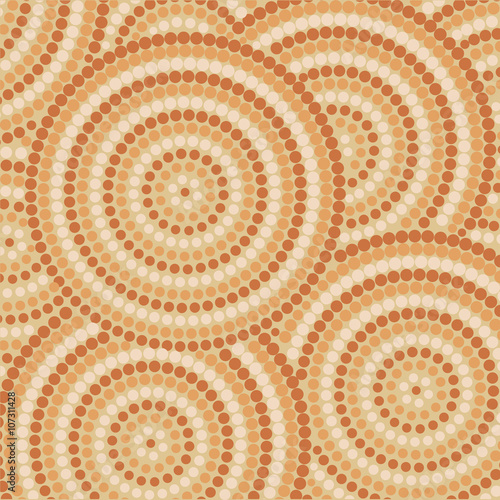 Abstract Aboriginal dot painting in vector format.