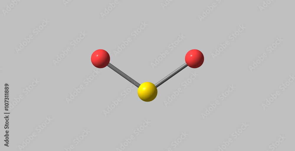 Sulfur Dioxide Molecule