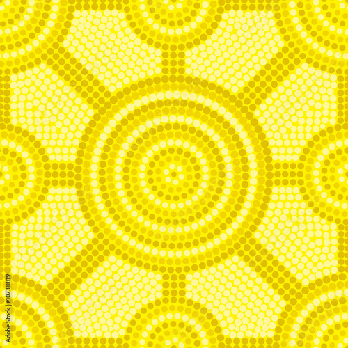 Abstract Aboriginal dot painting in vector format.