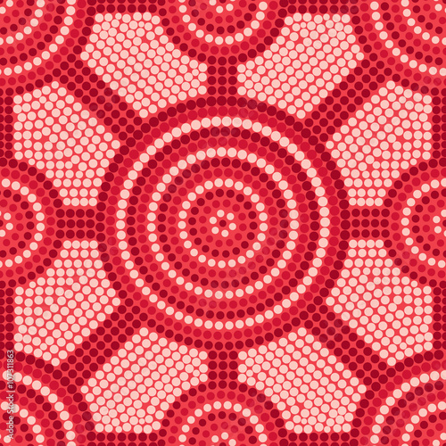 Abstract Aboriginal dot painting in vector format.