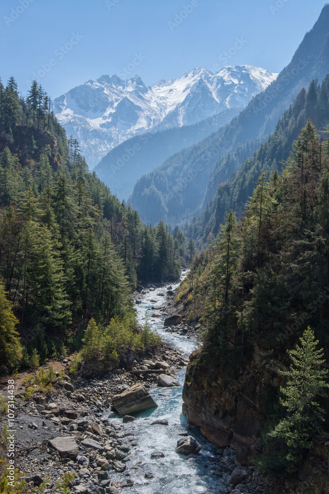 marsyangdi river on annapurna circuit marsyangdi river on annapurna circuit