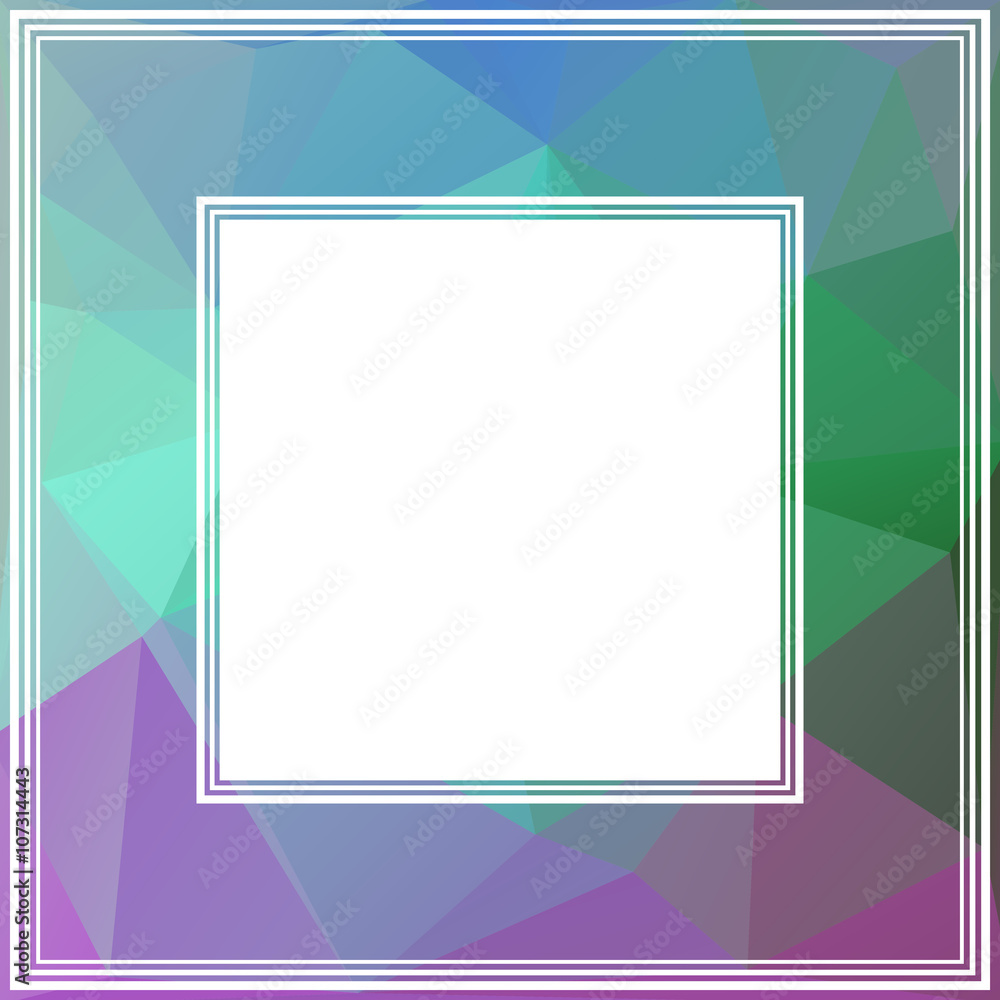 abstract polygonal border