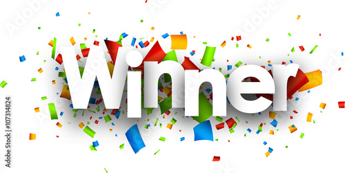 Winner paper banner.