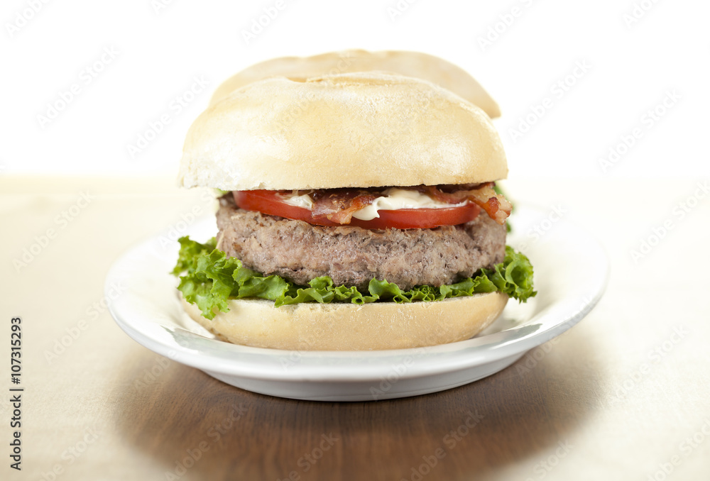 two burger sandwiches two burger sandwiches