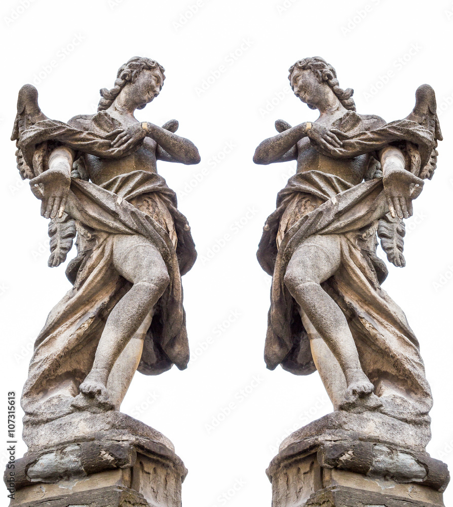 Fototapeta premium dirty angel statue