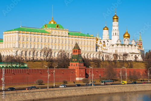 View of the Kremlin and the Kremlin Embankment in Moscow