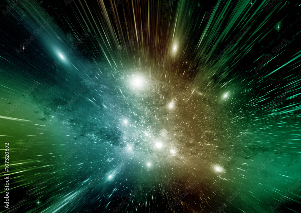 Fototapeta premium galaxy in a free space