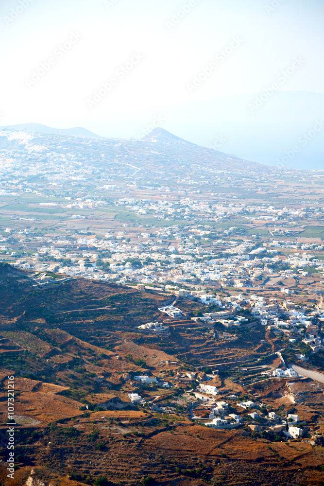 in cyclades greece santorini hill in cyclades greece santorini hill