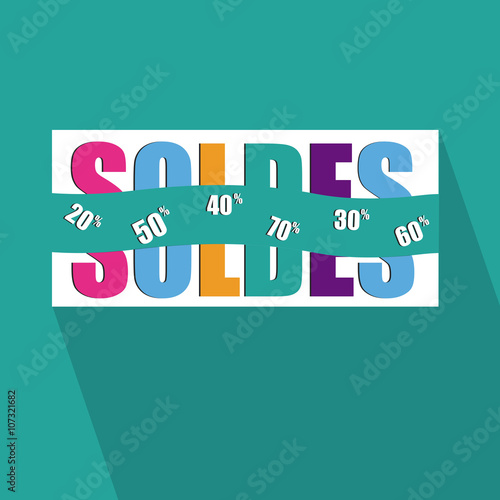 Soldes-fond vert