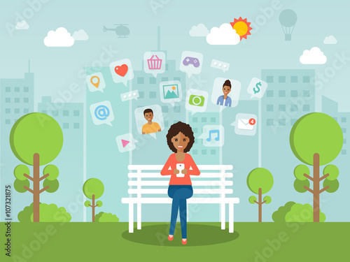 social network via smartphone