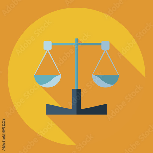 Flat modern design with shadow  Icon weigher