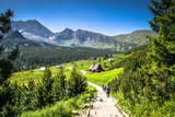 View of Tatra Mountains from hiking trail. Poland. Europe.