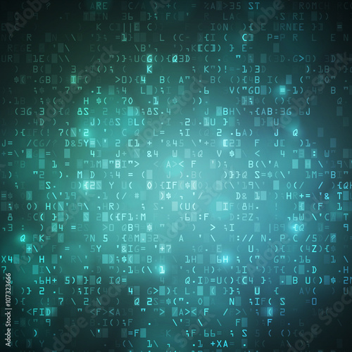 Technology computer digital data code background