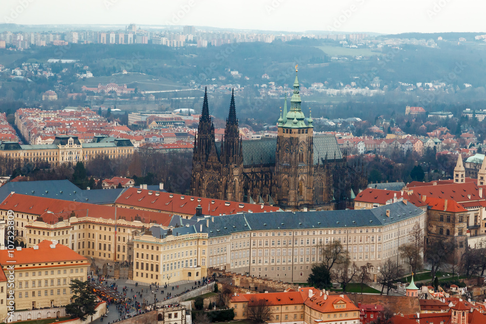 Obraz premium Cityscape View of Prague