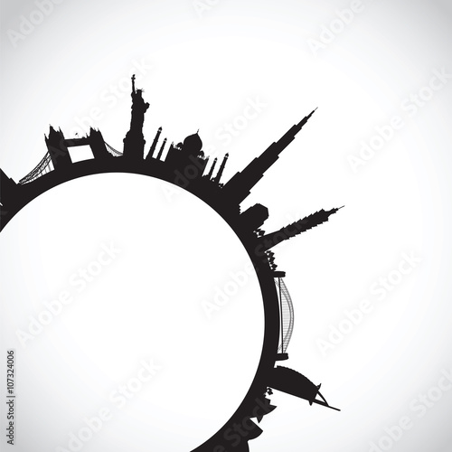 black world landscape cityscape