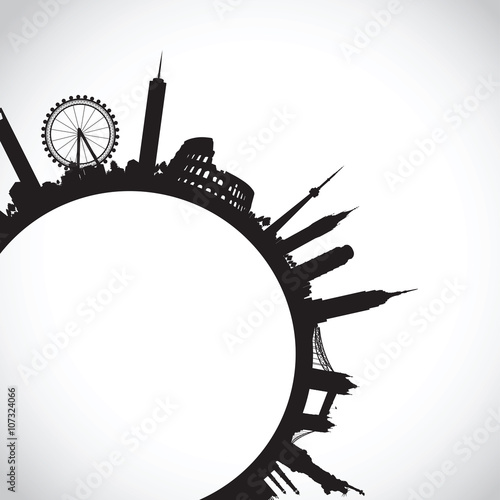 black world landscape cityscape