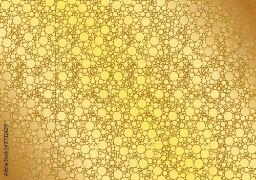 Gold Dotted Background - Sand Pattern, Vector Illustration