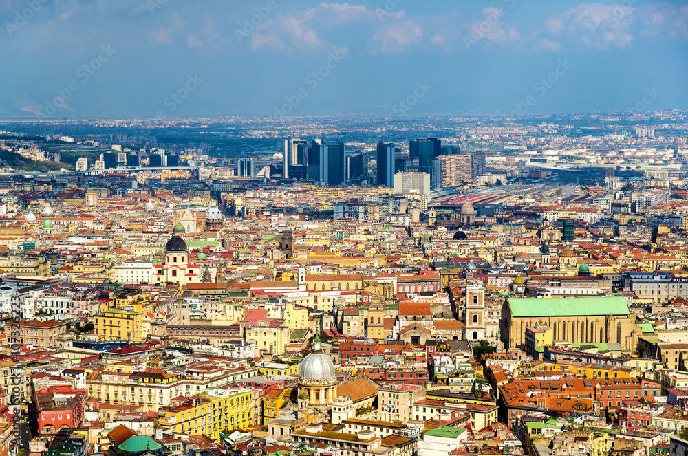 View of Naples towards the Centro Direzionale and Napoli Centrale