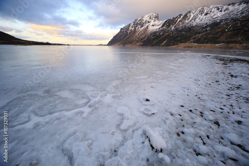 panorama isole lofoten norvegia photo