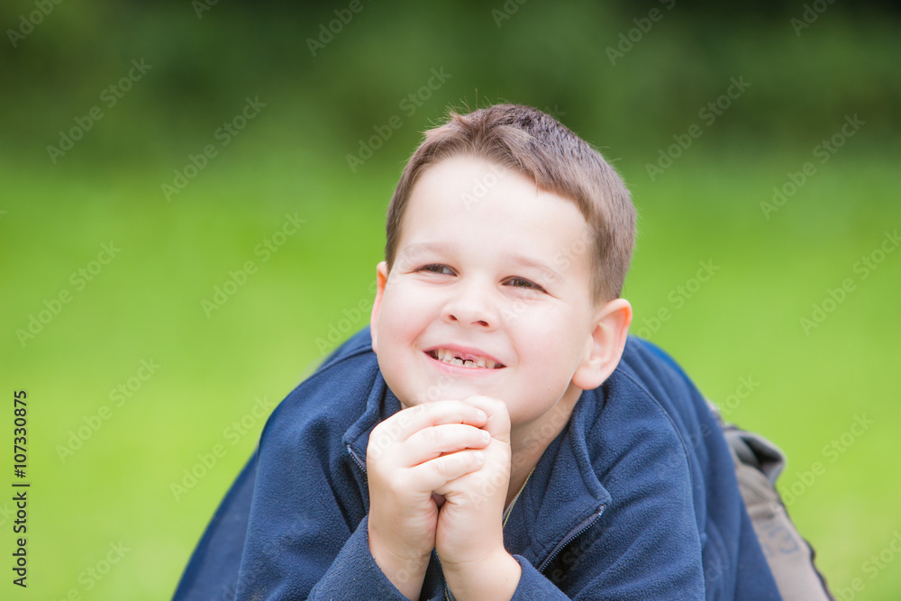 little boy with a torn front first milk tooth little boy with a torn front first milk tooth