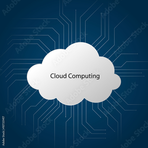 cloud computing infographic vector