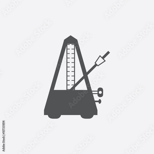Metronome icon of vector illustration for web and mobile