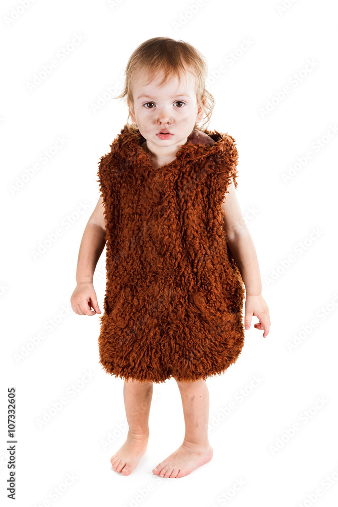 Little funny Neanderthal boy in a suit with grubby face. Stock Photo |  Adobe Stock