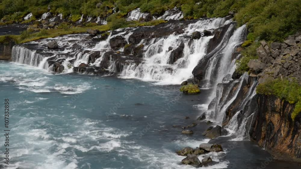 Hraunfossar, Island Hraunfossar, Island