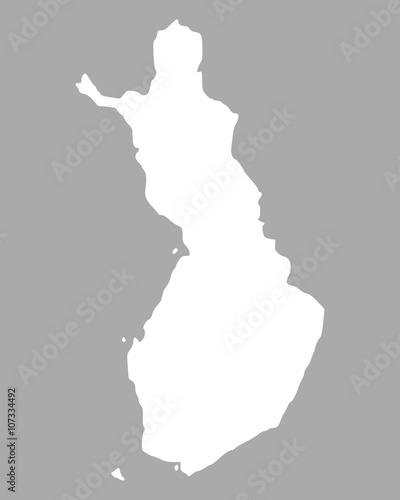 Karte von Finnland