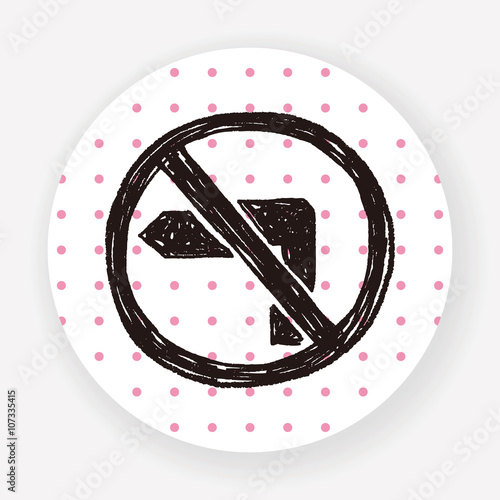 no left turn doodle