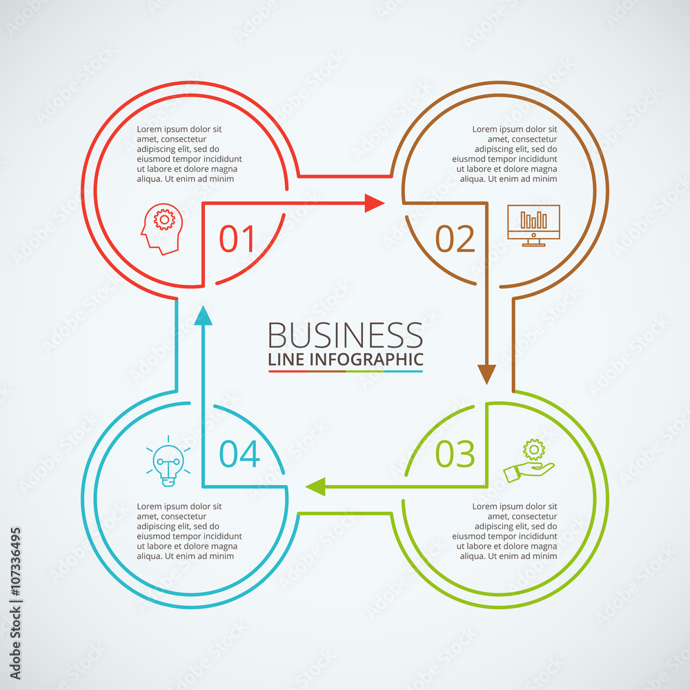Thin line flat element for infographic. Thin line flat element for infographic.